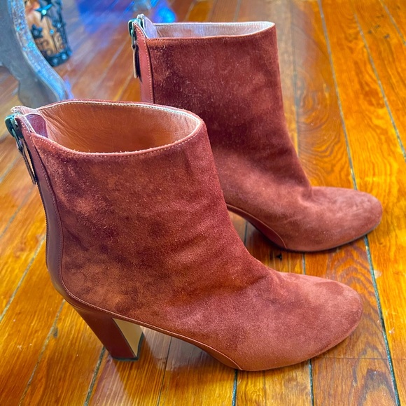Michel Vivien Chausseur A Paris: Genuine Suede and Leather Boots - Picture 1 of 7